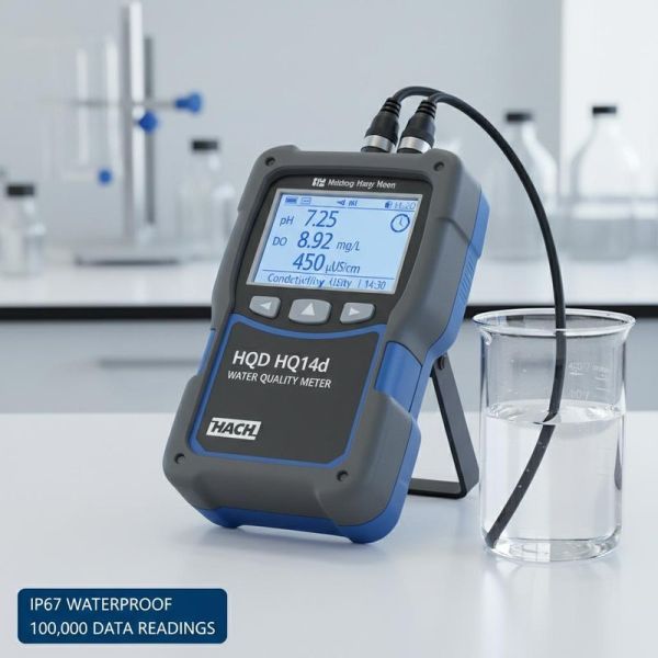 Hach   Portable Multi Parameter Water Quality Meter IP67 Waterproof Rating 100,000 Data Readings