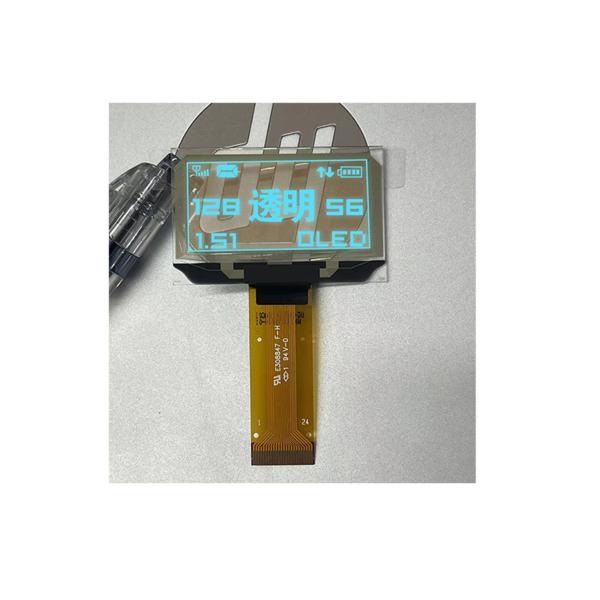 1.5 дюймовый прозрачный OLED дисплей, разрешение 128x64, 12 PINS 3/4 SPI I2C интерфейс