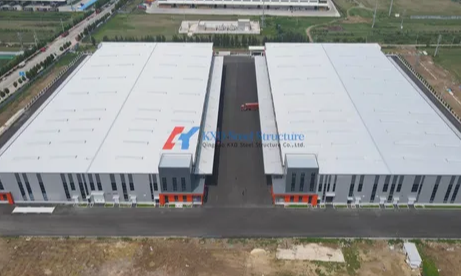 Prefabricated Steel Structure Building with Hot DIP Galvanized Finish, Up to 60m Span Width, and 50 Years Structure Usage