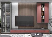 18mm Living Room TV Shelves Tv Stand With Storage Drawers With Melamin Finish