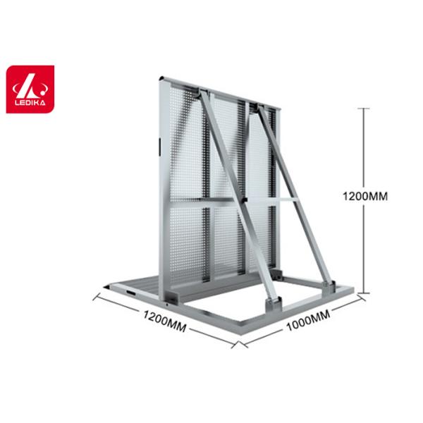 Stage Aluminum Crowd Control Barrier Heavy Duty Interlocking Coated