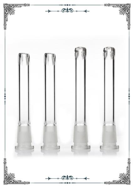 Glass Downstem 3.5 Inch 4 Inch Vertical Slits For Hookah Accessories Water Pipes Slide
