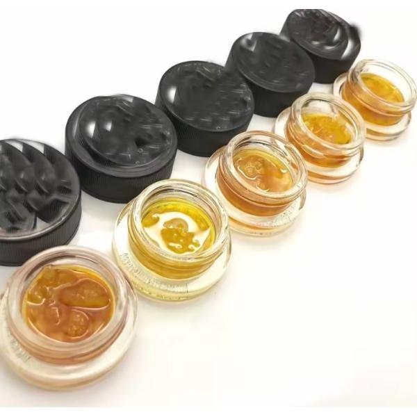 Ready Ship Child Resistant Lids Smell Proof Small Glass Concentrate Flower Oil Jars Wholesale
