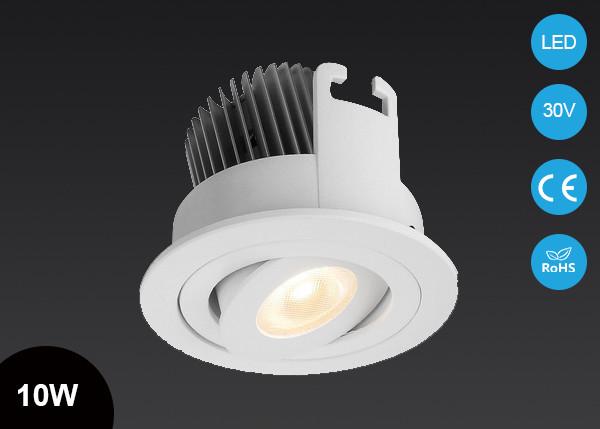 10W Adjustable COB LED Spot Light Ceiling LED Down Light CE RoHS Approved Cut Out 83mm