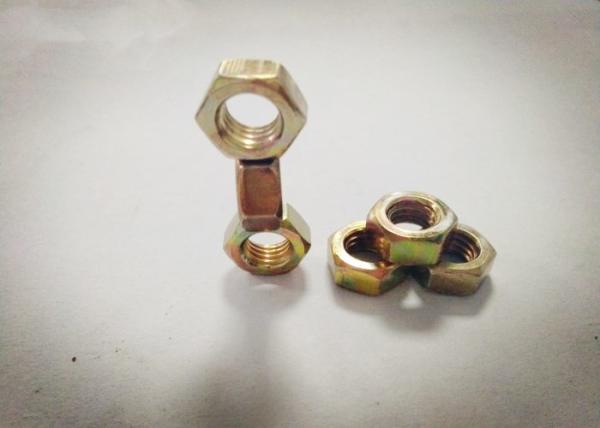 Safety Q235 6.2mm Thickness Carbon Steel Nuts , Hex Lock Nut Anti Corrosion