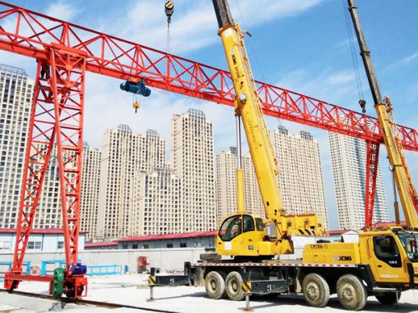 5t ~ 20t Light Duty Q345 Steel Single Girder Gantry Crane Customized
