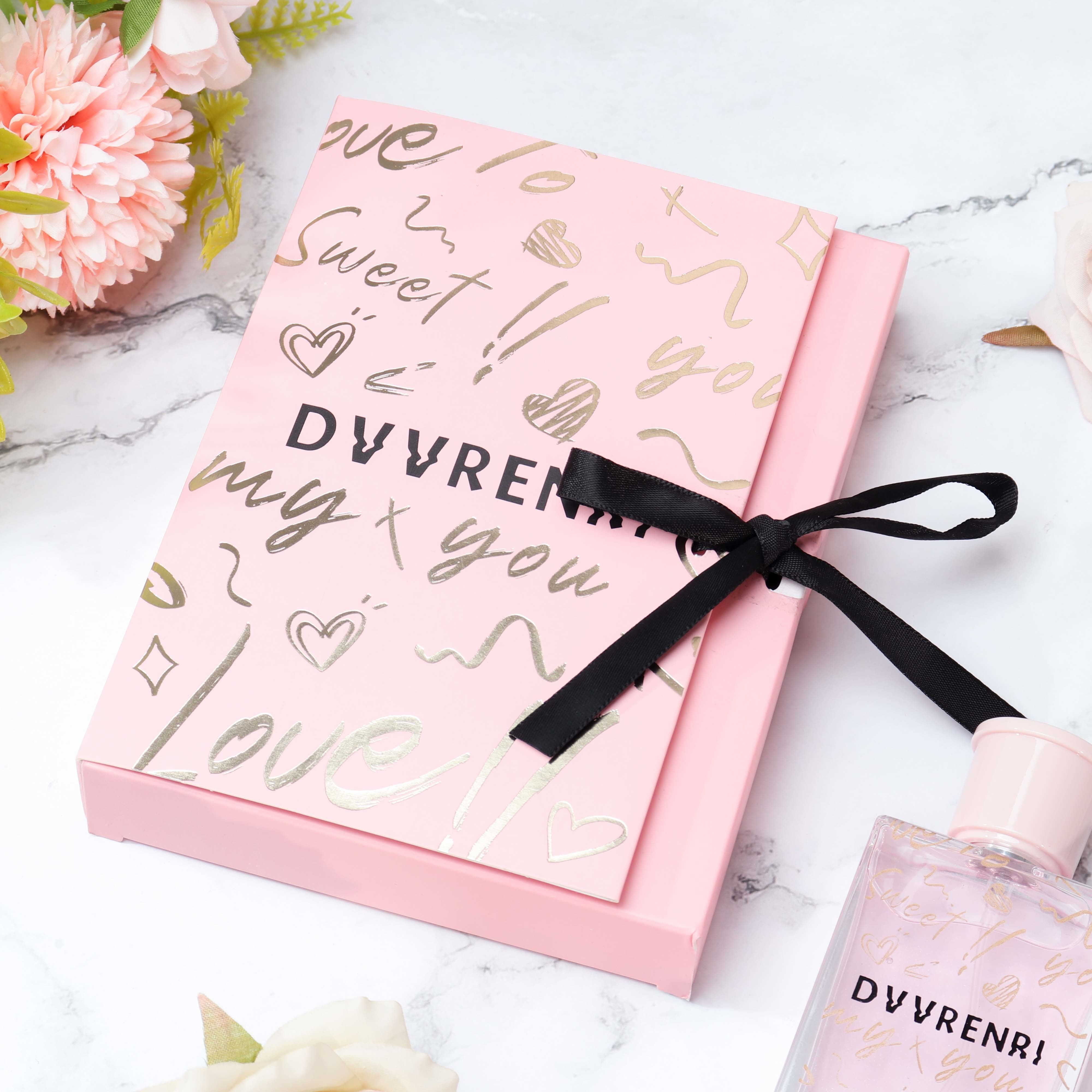 Manufacturer Custom Pink Perfume Packaging Box With Hot Stamping Logo