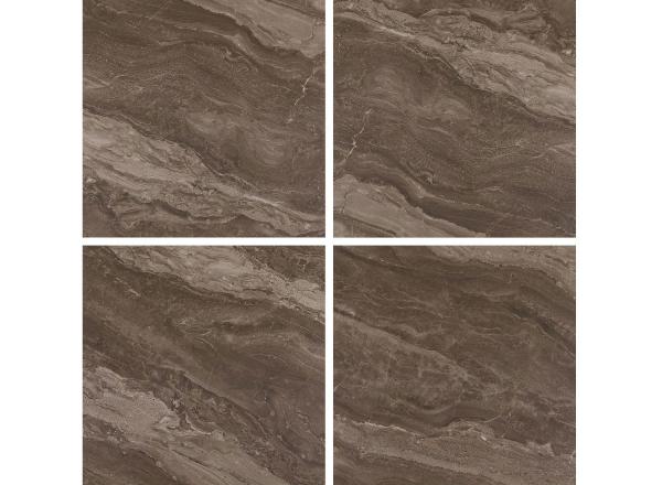 Eco-friendly 400x400mm Matte glazed Ceramic Rustic Tile For Balcony And Inside Floor Wall Tile Dark Brown For Bathroom