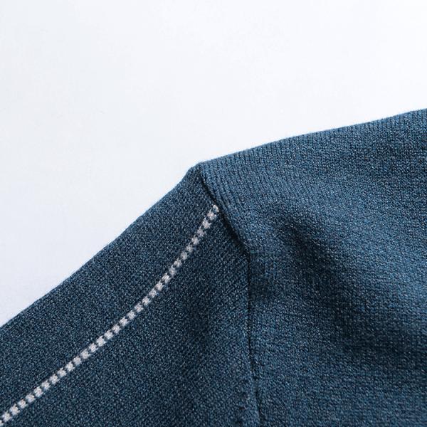 Trendy Cozy Cotton Knitted Sweater 2019 Winter Men Stylish Long Sleeve Sweaters with Collar