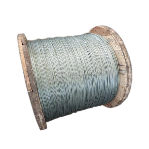 0.8mm-4.9mm Construcción IEC 888 Conductores de hilos de alambre de acero recubiertos de zinc