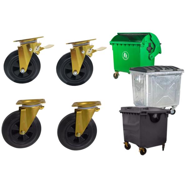 Waste Bin Caster Wheel 8 Inch