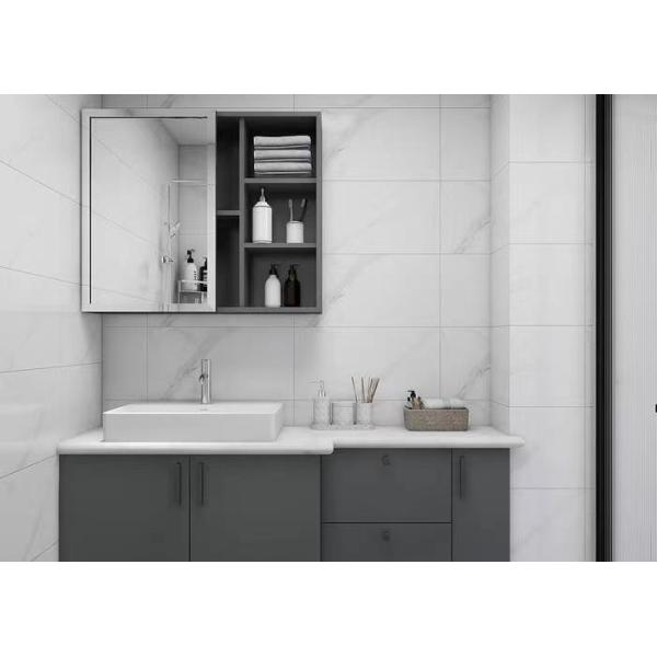 Aluminum Defogger LED Illuminated Mirrored Cabinet for Stylish Bathroom Vanity Combo