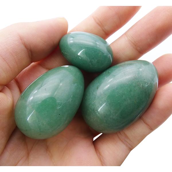 Women Health Green Aventurine Natural Jade Eggs for Pelvic Floor and Vaginal Tightening