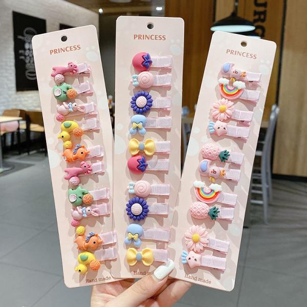kids girls flower animal hairpin cute duck mouth clip hair baby clip bangs clip Yiwu accessories wholesale