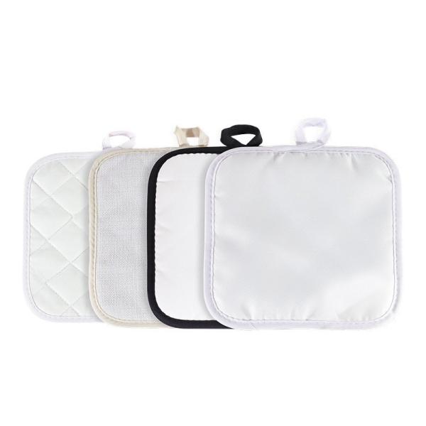 Customized Sublimation Placemats Blanks Linen And Polyester Sublimation Pot Holder Blanks