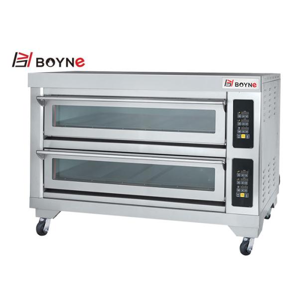 Double Layer Six Trays 380v Oven Electric Stainless Steel for Restaurant