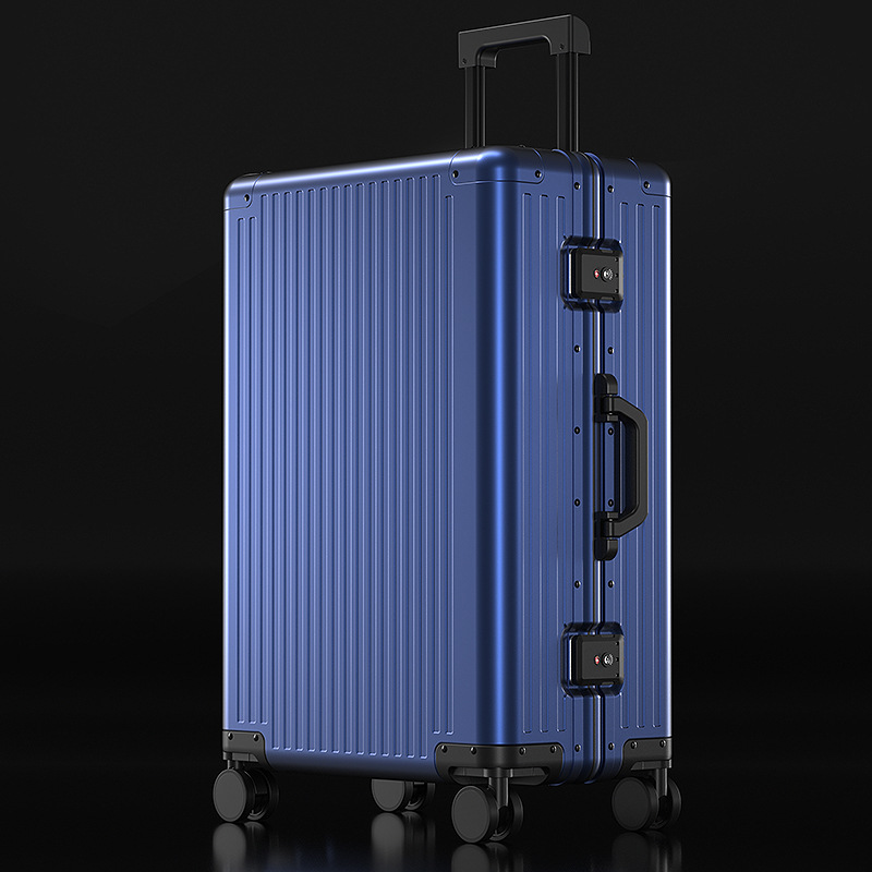 Luxury Aluminum Suitcase Luggage 20in 24in  Business Travel Large Suitcase With Lock