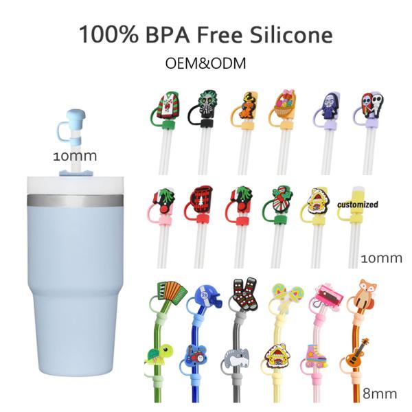 Новое прибытие сердце бриллиант блеск дизайны соломенная крышка топер 3D 10 мм соломенные топеры шляпы для кубков чашки стаканы