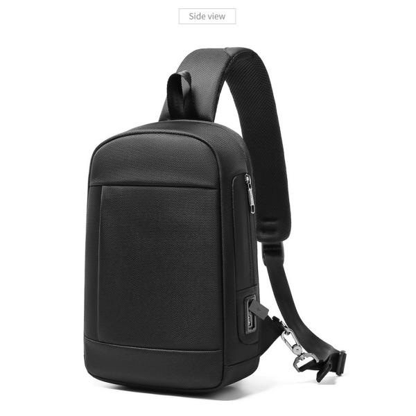 Nuevo logotipo personalizado Bolso de hombro multifuncional resistente al agua anti robo bolso de pecho hombre bolso de eslingas