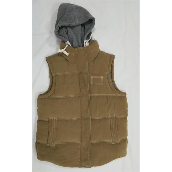 Mens Bubble Vest With Hood