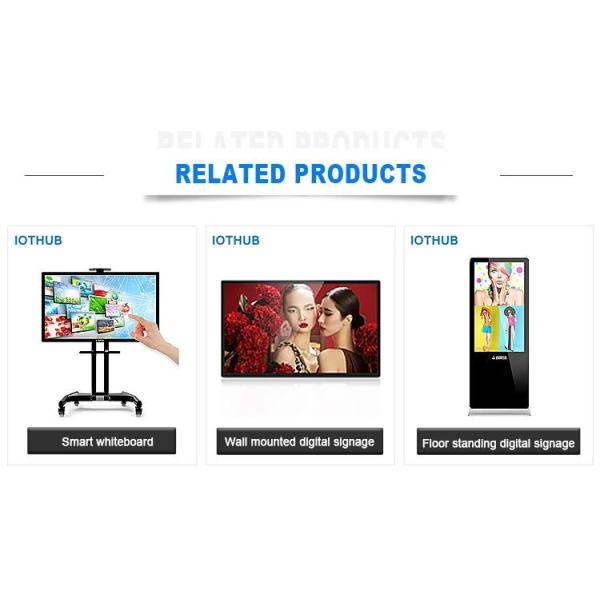 Outdoor / Indoor Front Service Lcd Advertising Screen Wall Mount Installation