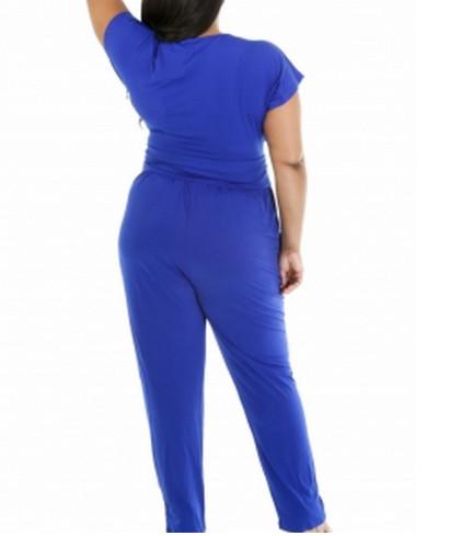 Plus Size for different occasions xxxl Belted club Jumpsuit 2017