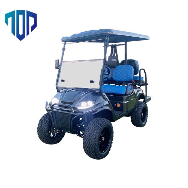 Carrinho de golfe elétrico de freio de disco 48V 60V 72V com luz RGB