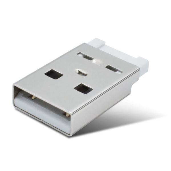Short Body Copper USB A Male Connector Type 2.0 For Data Cable