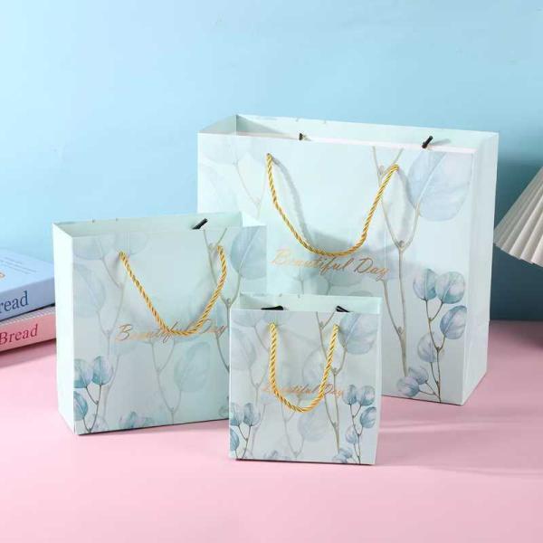Sac cadeau en carton, sac à main simple, sac d'emballage cadeau de vacances, sac cosmétique, sac cadeau