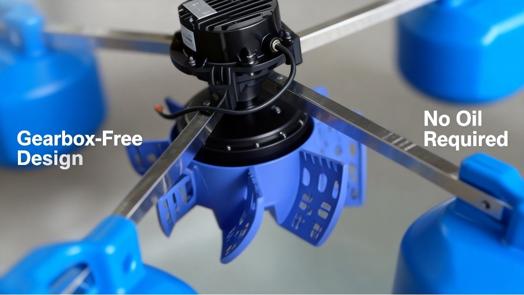 Paddle Aerator Permanent Magnet Variable Frequency for Fish Pond Shrimp Farming