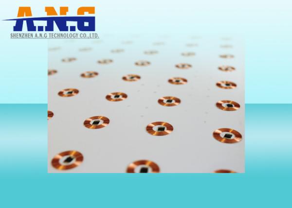 Round 125 Khz Dry Rfid Inlay Copper Antenna 0.35-0.60MM Thickness For LF Tag​