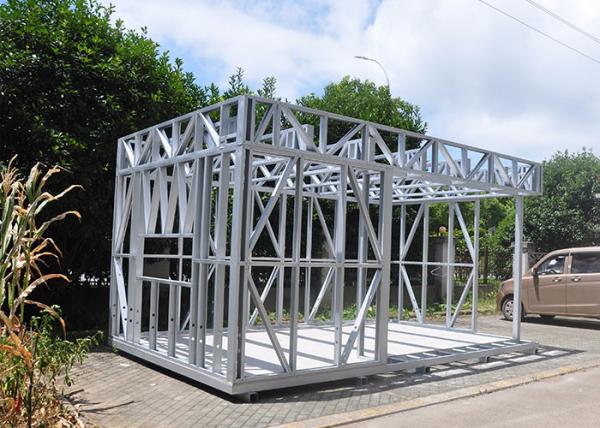 Cadre en acier de jardin de lumière préfabriquée mobile de studio avec la conception en bois faite sur commande