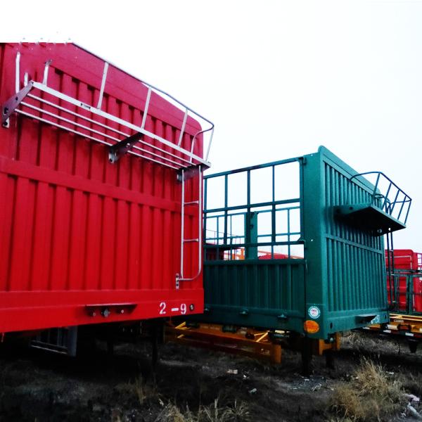 3/4 Axles 40ft Side Wall Heavy Duty Semi Trailers / Low Bed Semi Trailer Truck