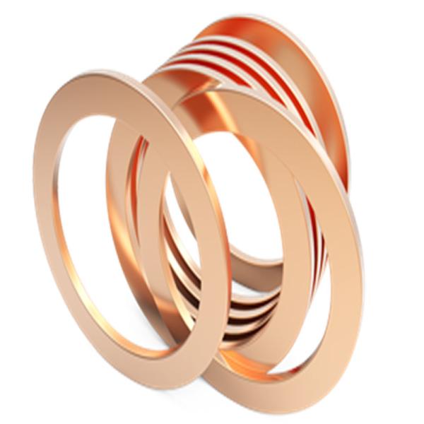 Venta caliente de juntas de cobre y níquel DN15-DN950 C70600 70/30 90/10 juntas personalizadas para la industria