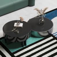 A mesa de centro da parte superior do mármore 0.45CBM decora o projeto italiano do cobre da mesa da sala de visitas