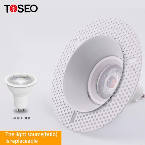 Black Anti Glare Trimless Recessed Downlights 7W For Living Room / Bedroom