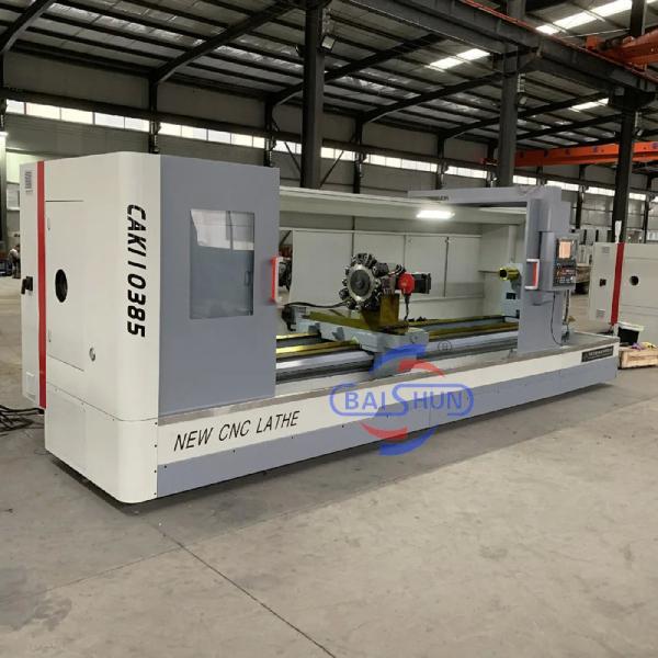 Tour à métaux CNC à banc plat robuste pour pièces de 1000 mm