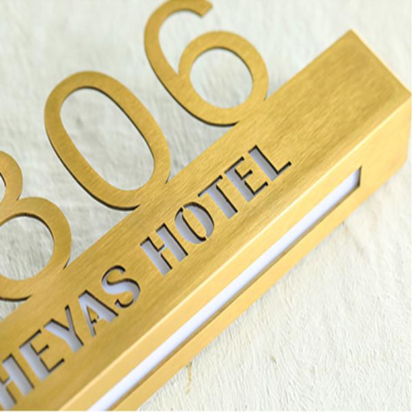 Factory Custom Creative Stainless Steel Outdoor  Indoor Light Sign Projection Mini Bottom Light Box