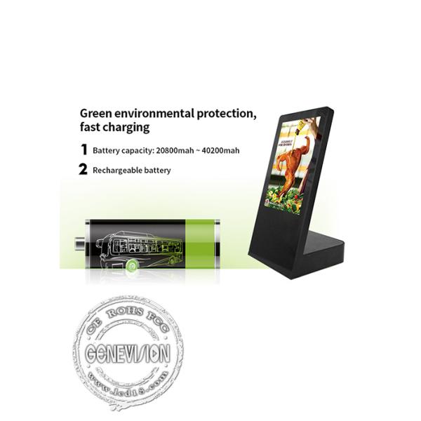 L Signage дюйма 250cd/m2 WiFi настольный цифров дизайна 8