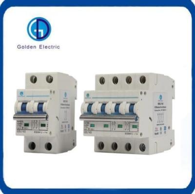 Tipo elétrico MCB 1p/2p/3p/4p 6A 10A 25A 63A com tensão de isolamento nominal Ui VDC 1000V