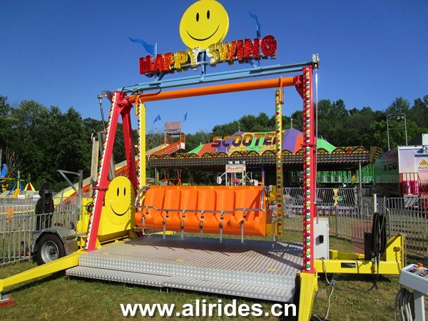 mobile amusement rides trailer mount mini flying car carnival rides for sale funfair games
