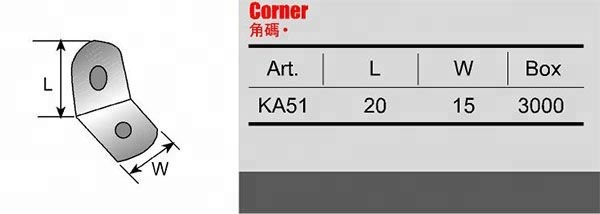 Customized Size Metal Steel Right Angle Furniture Joint Support Corner Brace Bracket