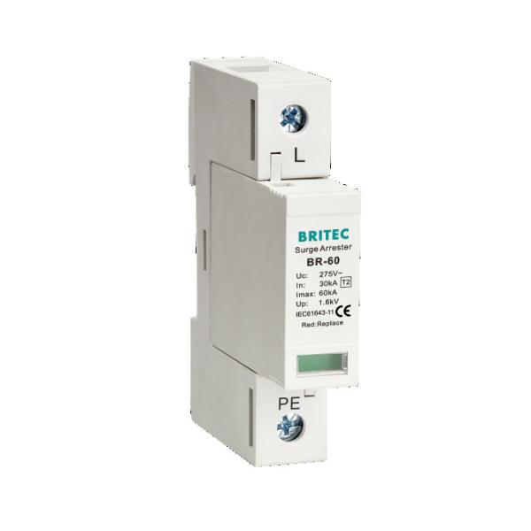 BR-60 3P Surge Protection Device Lightning Arrester Spd Type2 Surge Protective Device Suppliers