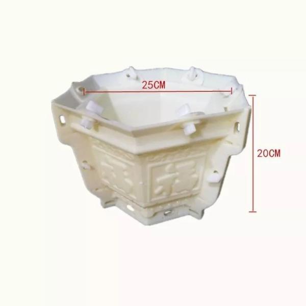 Custom Plastic Silicone Mold For Concrete DIY Garde Flower Pot
