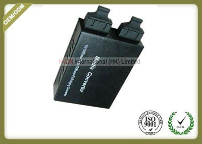 10 / 100M MM - SM Fiber Optic Media Converter 30mm * 112mm * 141mm Dimension