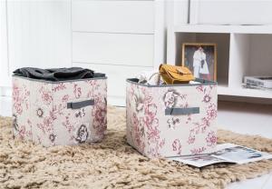 Flor retro que imprime 11,8 da” escaninhos de armazenamento do cubo tela