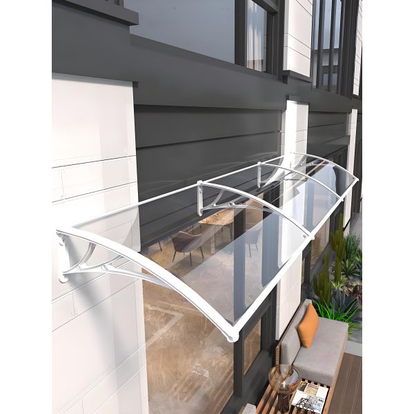 Aluminum Frame Polycarbonate Window Awning Door Window Awnings Protective Durable Weather Resistant Lightweight Covering