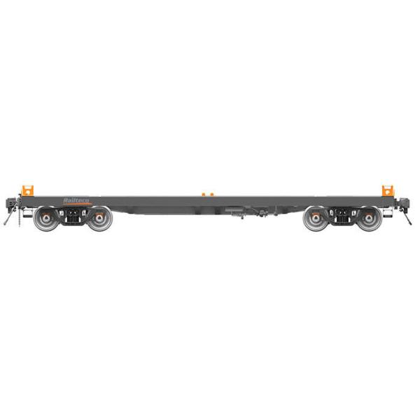 High Performance Flatbed Rail Car , Train Flatbed Car Customized Brake