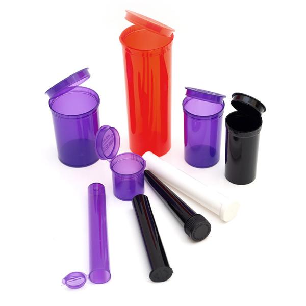 Custom Pop Top Plastic Pop Black Pop Tubes Squeeze Sides Tube Heat Transfer Printing Labeling Child Resistant Bottle Tubes