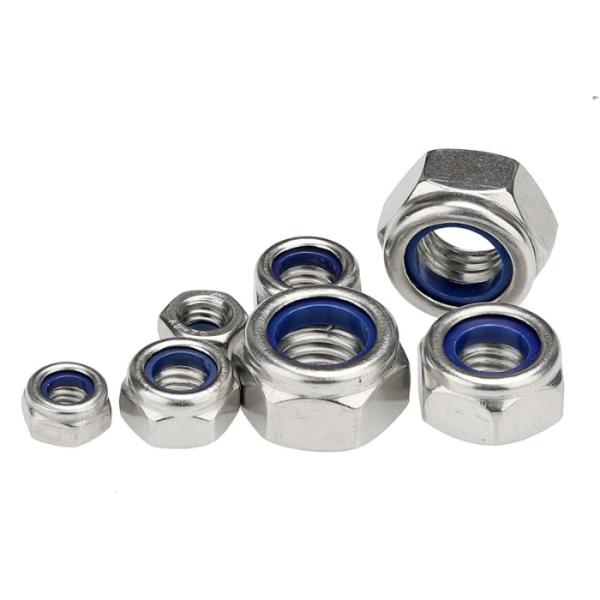 Stainless M5 Flange Nylock Hex Nut Alloy Steel Fasteners